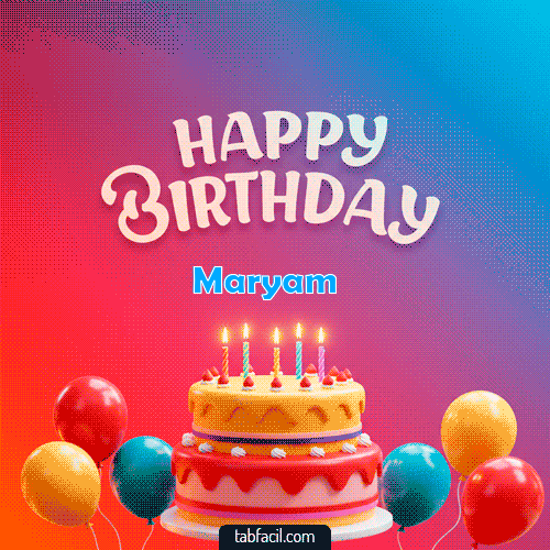 Gif de cumpleaños Maryam