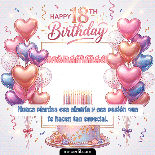 Happy 18th BirthDay Mohammad