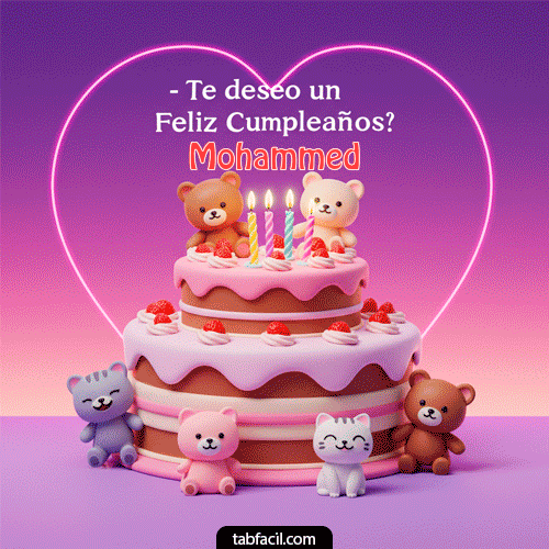 Gif de cumpleaños Mohammed