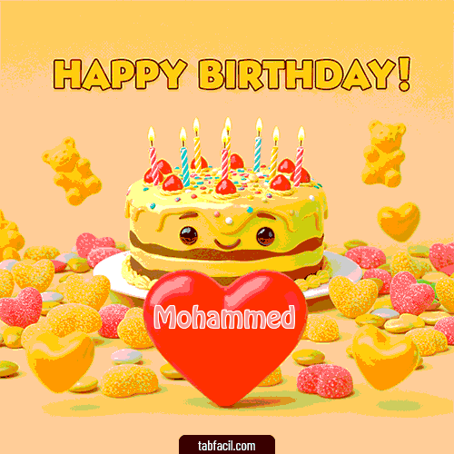 Gif de cumpleaños Mohammed