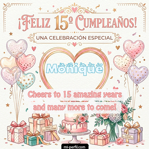 Feliz Cumpleaños XV Años Monique