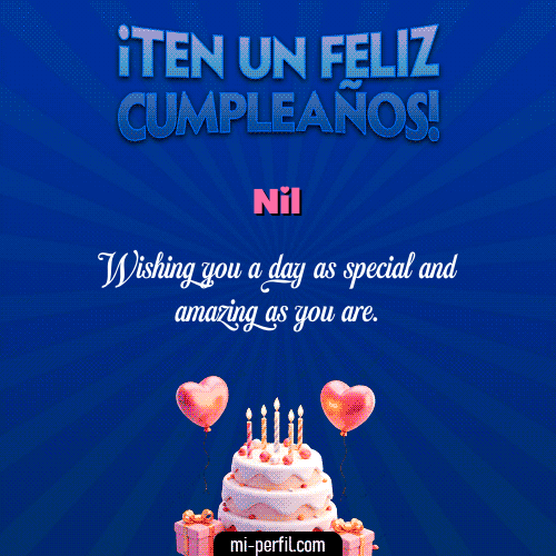 Te un Feliz Cumpleaños Nil