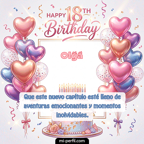 Happy 18th BirthDay Olga