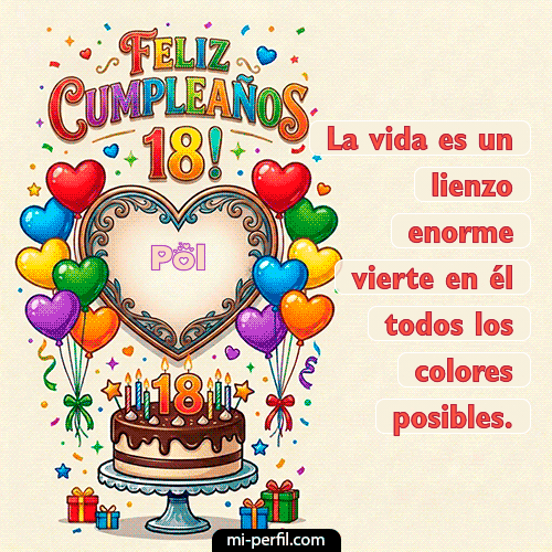 Gif Feliz 18 años Pol