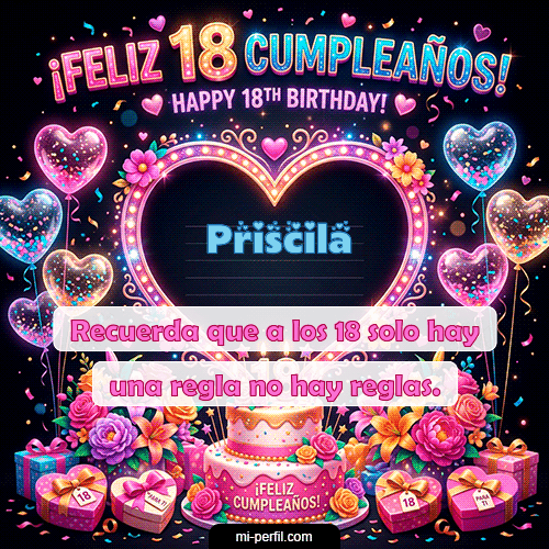 Gif Felices 18 Priscila