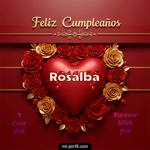 Gif de cumpleaños Rosalba