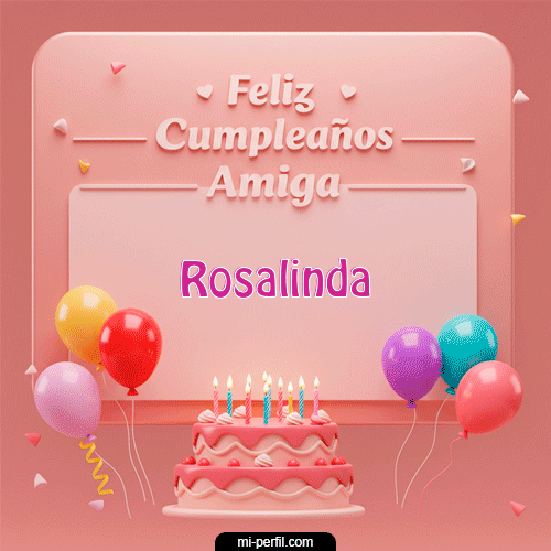 Gif de cumpleaños Rosalinda