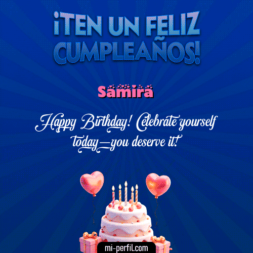 Te un Feliz Cumpleaños Samira
