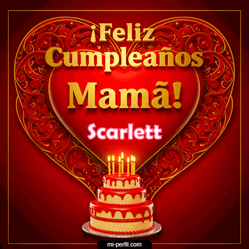 Gif de cumpleaños Scarlett
