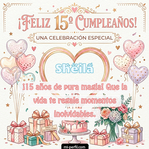 Feliz Cumpleaños XV Años Sheila