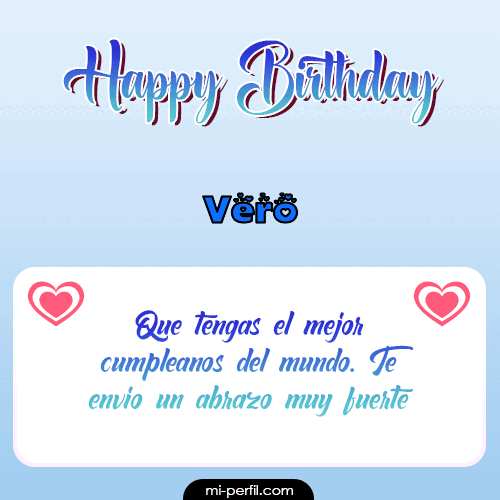 Happy Birthday II Vero