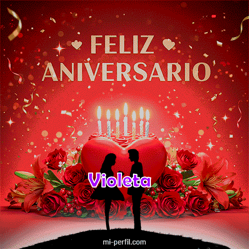 Feliz Aniversario 3 Violeta