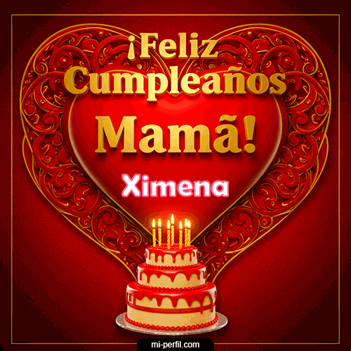 Gif de cumpleaños Ximena