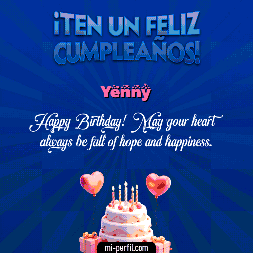 Te un Feliz Cumpleaños Yenny