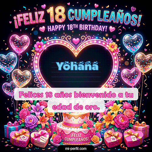 Gif Felices 18 Yohana