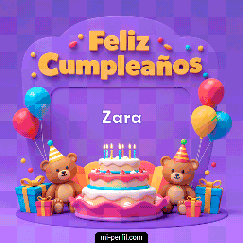 Feliz Cumple 3 Zara