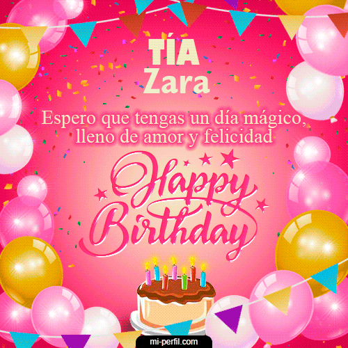Happy BirthDay Tía Zara