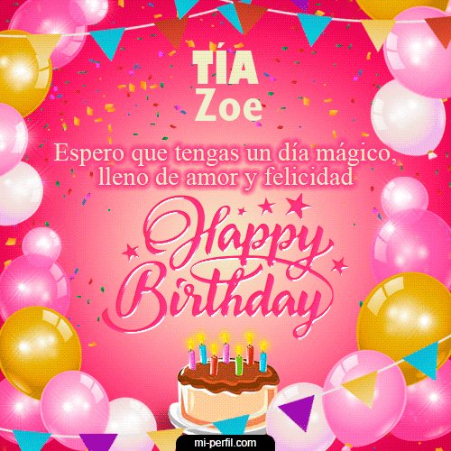 Happy BirthDay Tía Zoe