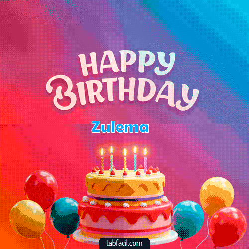 Happy Birthday de Colores Zulema