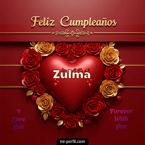Feliz Aniversario Mi Amor 2 Zulma