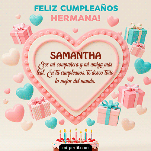Feliz Cumpleaños Hermana II