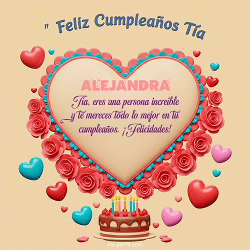 Feliz Cumpleaños Tía