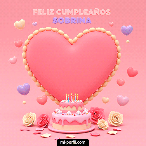 Gif Feliz Cumpleaños Sobrina III