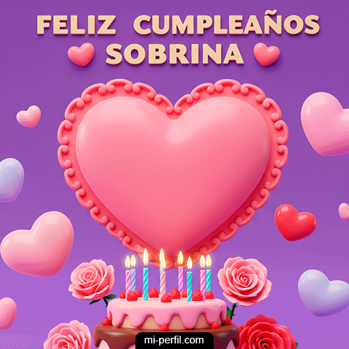 Gif Feliz Cumpleaños Sobrina IV