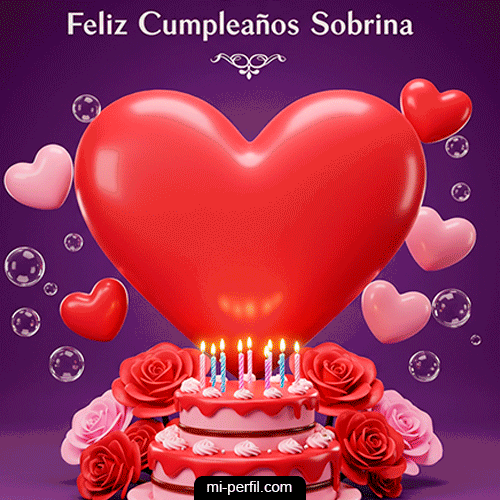 Gif Feliz Cumpleaños Sobrina VI