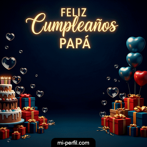 Gif Feliz Cumpleaños Papá III