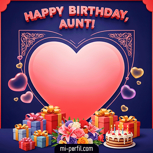 Gif Happy BirthDay, Aunt I!