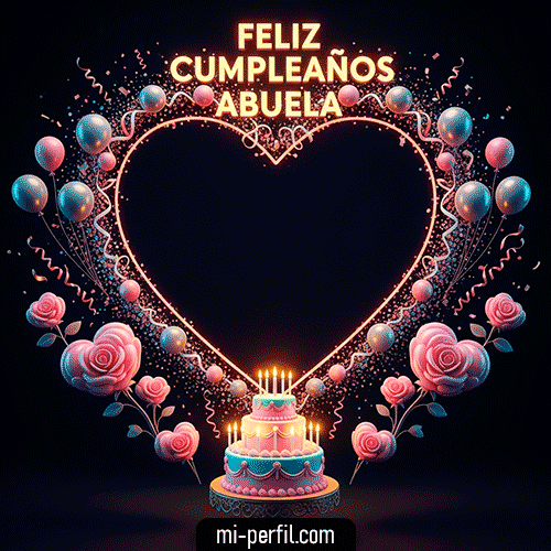 Gif ¡Feliz Cumpleaños Abuela! V