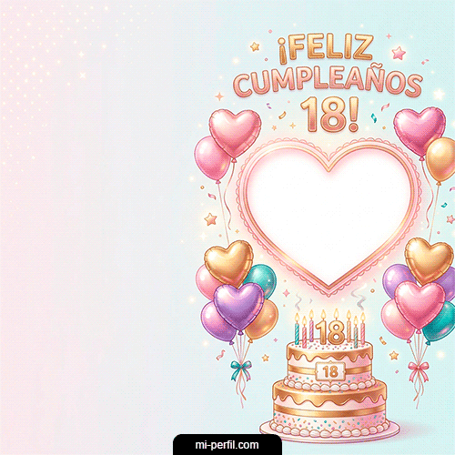 Gif Feliz Cumpleaños 18