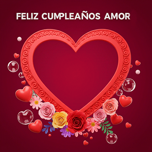 Gif Feliz Cumpleaños de todo Corazón