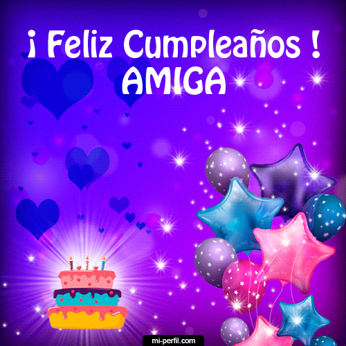 Gif Feliz Cumpleaños Amiga 2