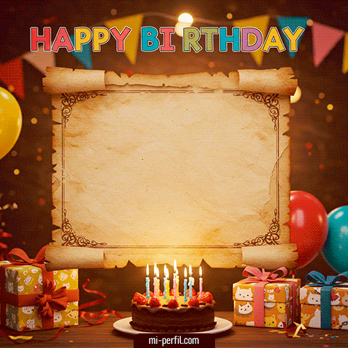 Plantilla Gif Happy BirthDay IV