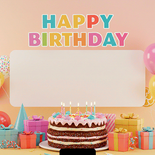 Plantilla Gif Happy BirthDay VI
