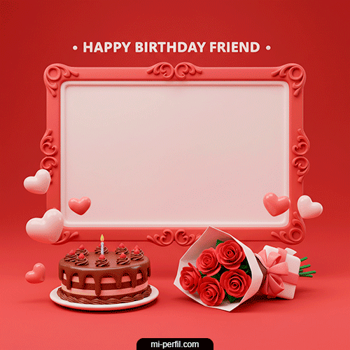 Gif Feliz cumpleaños Amiga III