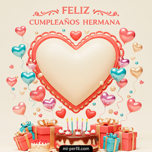 Gif Feliz Cumpleaños Hermana III